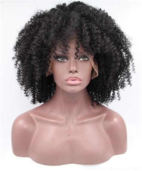 kinky afro lace front wigs